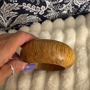 Natural Wood Bangle Bracelet